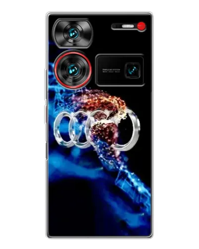 Чехол для ZTE Nubia Z60 Ultra с картинкой «Энергия лого Audi»