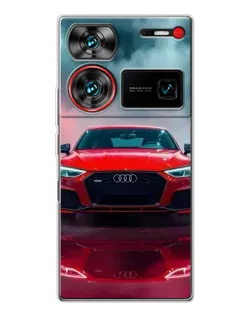 Чехол для ZTE Nubia Z60 Ultra с картинкой «Audi RS — красный стиль»