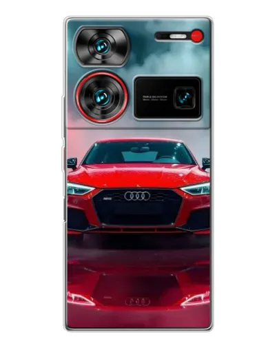 Чехол для ZTE Nubia Z60 Ultra с картинкой «Audi RS — красный стиль»