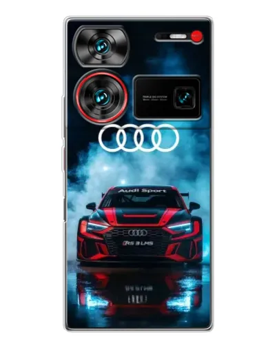 Чехол для ZTE Nubia Z60 Ultra с картинкой «Audi Sport — неон»