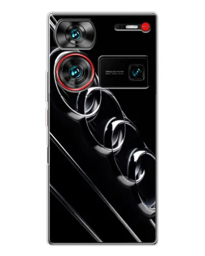 Чехол для ZTE Nubia Z60 Ultra с картинкой «Audi — абстрактные кольца»