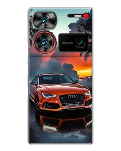 Чехол для ZTE Nubia Z60 Ultra с картинкой «Audi — закат»