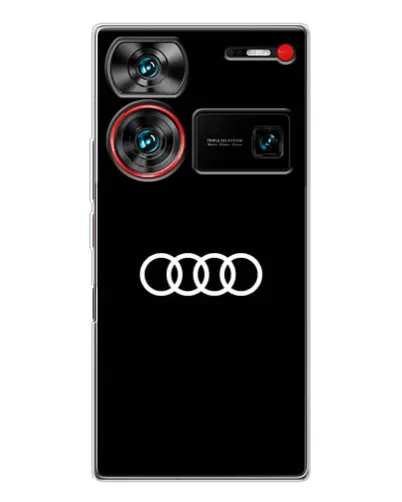Чехол для ZTE Nubia Z60 Ultra с картинкой «Audi White Logo»