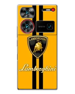 Чохол для ZTE Nubia Z60 Ultra з картинкою «Lamborghini Stripe жовтий»