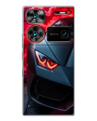 Чехол для ZTE Nubia Z60 Ultra с картинкой «Lamborghini красное сияние»