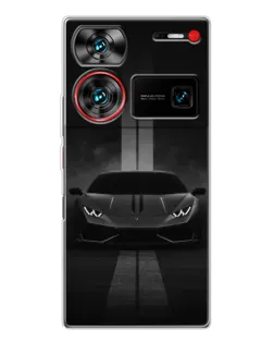 Чехол для ZTE Nubia Z60 Ultra с картинкой «Lamborghini симметрия дорог»