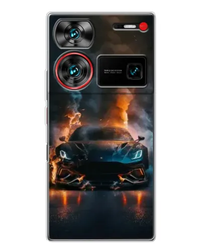 Чехол для ZTE Nubia Z60 Ultra с картинкой «Lamborghini дымная эстетика»