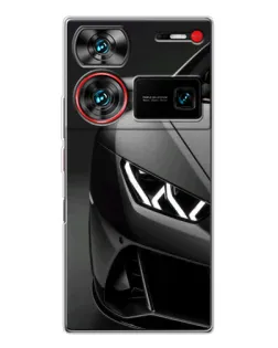 Чехол для ZTE Nubia Z60 Ultra с картинкой «Lamborghini фары детализация»