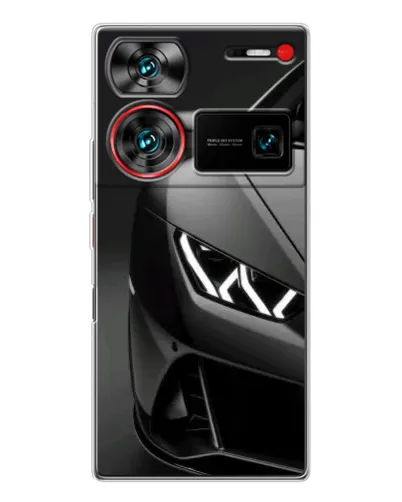 Чехол для ZTE Nubia Z60 Ultra с картинкой «Lamborghini фары детализация»