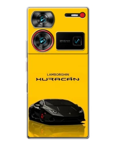 Чехол для ZTE Nubia Z60 Ultra с картинкой «Lamborghini Huracan черный»