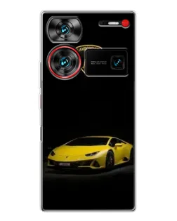 Чехол для ZTE Nubia Z60 Ultra с картинкой «Lamborghini желтый акцент»