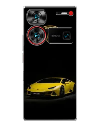 Чехол для ZTE Nubia Z60 Ultra с картинкой «Lamborghini желтый акцент»