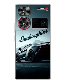 Чехол для ZTE Nubia Z60 Ultra с картинкой «Классическая надпись Lamborghini»