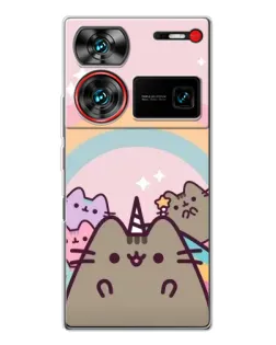 Чехол для ZTE Nubia Z60 Ultra с картинкой «Единорог Pusheen» Чехол для ZTE Nubia Z60 Ultra с картинкой «Единорог Pusheen»