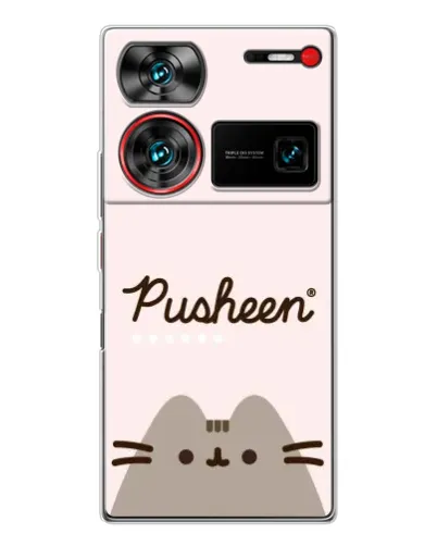 Чохол для ZTE Nubia Z60 Ultra з картинкою «Pusheen логотип»