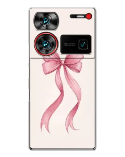 Чехол для ZTE Nubia Z60 Ultra с картинкой «Розовый бант»