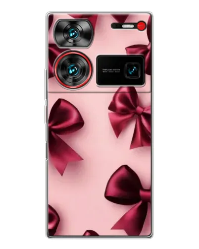 Чехол для ZTE Nubia Z60 Ultra с картинкой «Бордовый атлас»