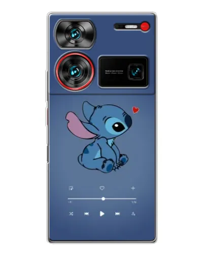 Чохол для ZTE Nubia Z60 Ultra з картинкою «Музичний Stitch»