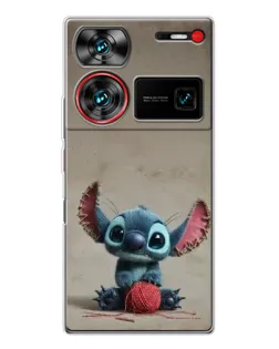 Чохол для ZTE Nubia Z60 Ultra з картинкою «Стіч на чоричневому фоні» Чохол для ZTE Nubia Z60 Ultra з картинкою «Стіч на чоричневому фоні»