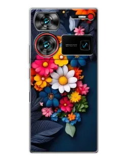 Чехол для ZTE Nubia Z60 Ultra с картинкой «Цветочная феерия»