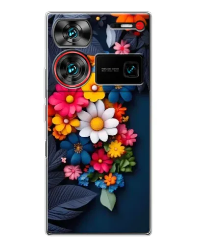 Чехол для ZTE Nubia Z60 Ultra с картинкой «Цветочная феерия»