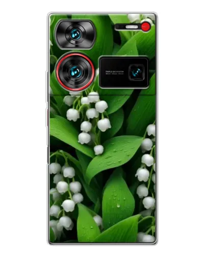 Чехол для ZTE Nubia Z60 Ultra с картинкой «Ландыши в зелени»