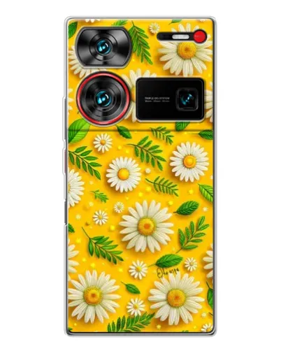 Чехол для ZTE Nubia Z60 Ultra с картинкой «Ромашковое солнце»