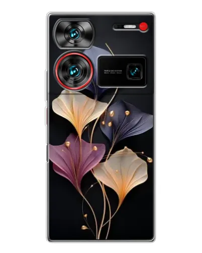 Чехол для ZTE Nubia Z60 Ultra с картинкой «Лиловые цветы грации»