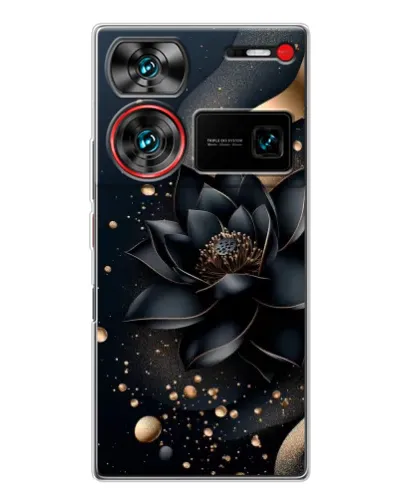 Чехол для ZTE Nubia Z60 Ultra с картинкой «Черный лотос»