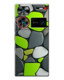 Чехол для ZTE Nubia Z60 Ultra с картинкой «Яркая неоновая галька»
