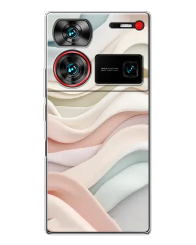 Чехол для ZTE Nubia Z60 Ultra с картинкой «Пастельные нежные волны» Чехол для ZTE Nubia Z60 Ultra с картинкой «Пастельные нежные волны»
