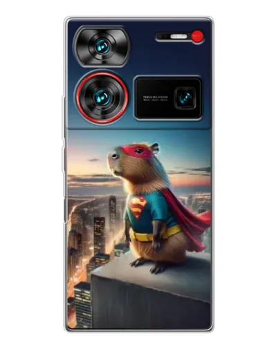 Чехол для ZTE Nubia Z60 Ultra с картинкой «Капи-мен супергерой» Чехол для ZTE Nubia Z60 Ultra с картинкой «Капи-мен супергерой»