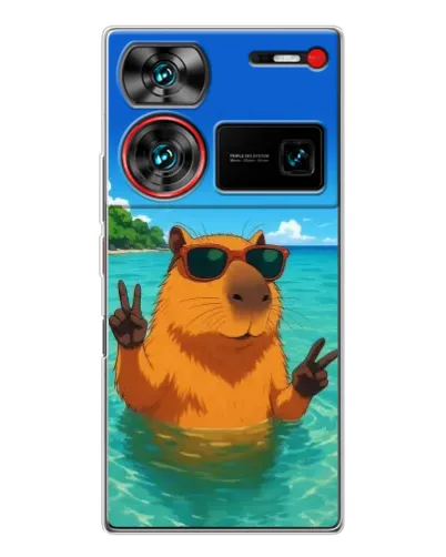Чехол для ZTE Nubia Z60 Ultra с картинкой «Морская капибара» Чехол для ZTE Nubia Z60 Ultra с картинкой «Морская капибара»