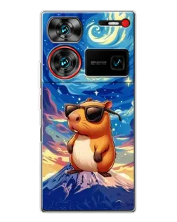 Чехол для ZTE Nubia Z60 Ultra с картинкой «Капибара Ван Гога»