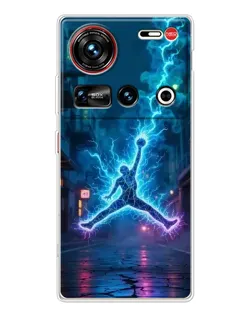 Чехол для ZTE Nubia Z70 Ultra с картинкой «Jordan Gold Jumpman»