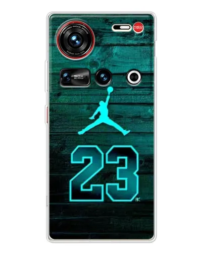 Чехол для ZTE Nubia Z70 Ultra с картинкой «Jordan Cyan 23»