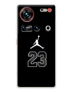 Чехол для ZTE Nubia Z70 Ultra с картинкой «Jordan Flight 23»