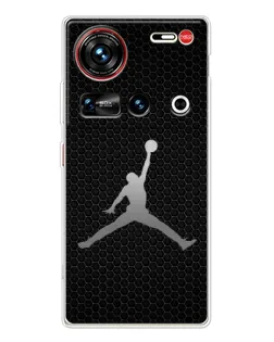Чехол для ZTE Nubia Z70 Ultra с картинкой «Jordan Dark Carbon»