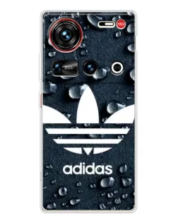 Чехол для ZTE Nubia Z70 Ultra с картинкой «Adidas Trefoil Blue»