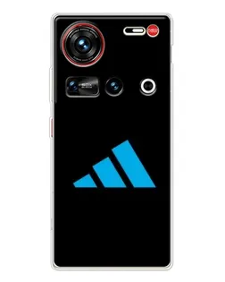 Чехол для ZTE Nubia Z70 Ultra с картинкой «Adidas Cyan Logo»