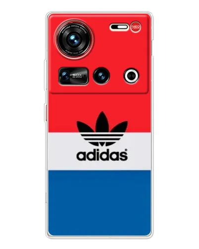 Чехол для ZTE Nubia Z70 Ultra с картинкой «Ретро блоки Adidas»