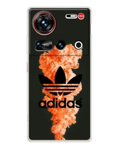 Чехол для ZTE Nubia Z70 Ultra с картинкой «Оранжевый дым Adidas»
