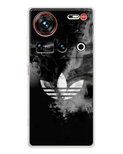 Чехол для ZTE Nubia Z70 Ultra с картинкой «Абстрактный дым Adidas»