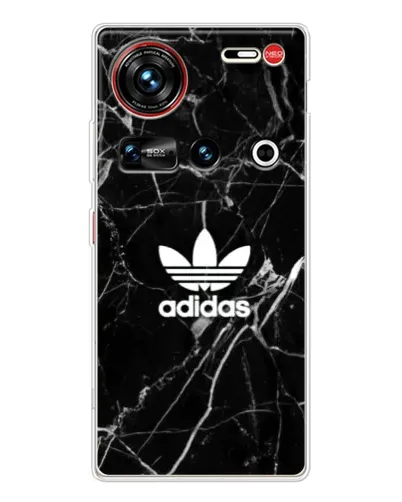 Чехол для ZTE Nubia Z70 Ultra с картинкой «Белый мрамор Adidas»