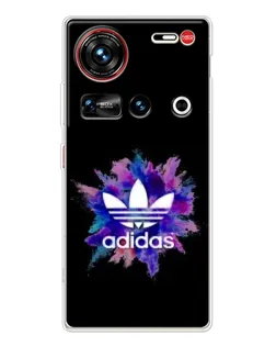 Чехол для ZTE Nubia Z70 Ultra с картинкой «Взрыв красок Adidas»