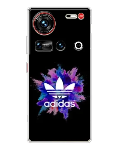 Чехол для ZTE Nubia Z70 Ultra с картинкой «Взрыв красок Adidas»