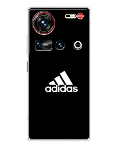 Чехол для ZTE Nubia Z70 Ultra с картинкой «Черная классика Adidas»
