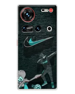 Чехол для ZTE Nubia Z70 Ultra с картинкой «Спортивный арт Nike»