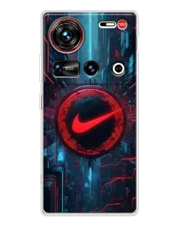 Чехол для ZTE Nubia Z70 Ultra с картинкой «Техногенный стиль Nike»