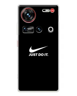 Чехол для ZTE Nubia Z70 Ultra с картинкой «Минимализм от Nike»